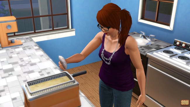 Sizzle Baby Pro Deep Fryer and Frost-Bite Pro Ice Cream Machine (premium content for The Sims 3)