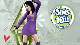 The Sims 10th Anniversary wallpapers (PSP)