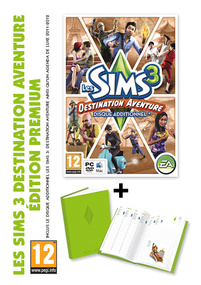 Les Sims 3: Destination Aventure + Agenda Deluxe (Edition Premium) packshot box art