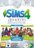 The Sims 4: Bundle Pack #6 (Jungle Adventures, Fitness Stuff, Toddler Stuff) packshot box art
