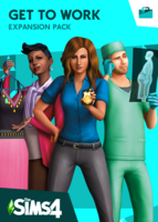 The Sims 4: Get To Work packshot box art