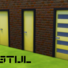 De Stijl Doors for The Sims 4