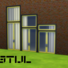 De Stijl Doors for The Sims 4