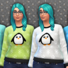 Women&#039;s Penguin Print Sweater