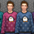 Men&#039;s Penguin Print Sweater