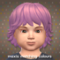 Maxis Matching Medium Wavy Hairdo for Toddlers