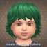 Maxis Matching Medium Wavy Hairdo for Toddlers
