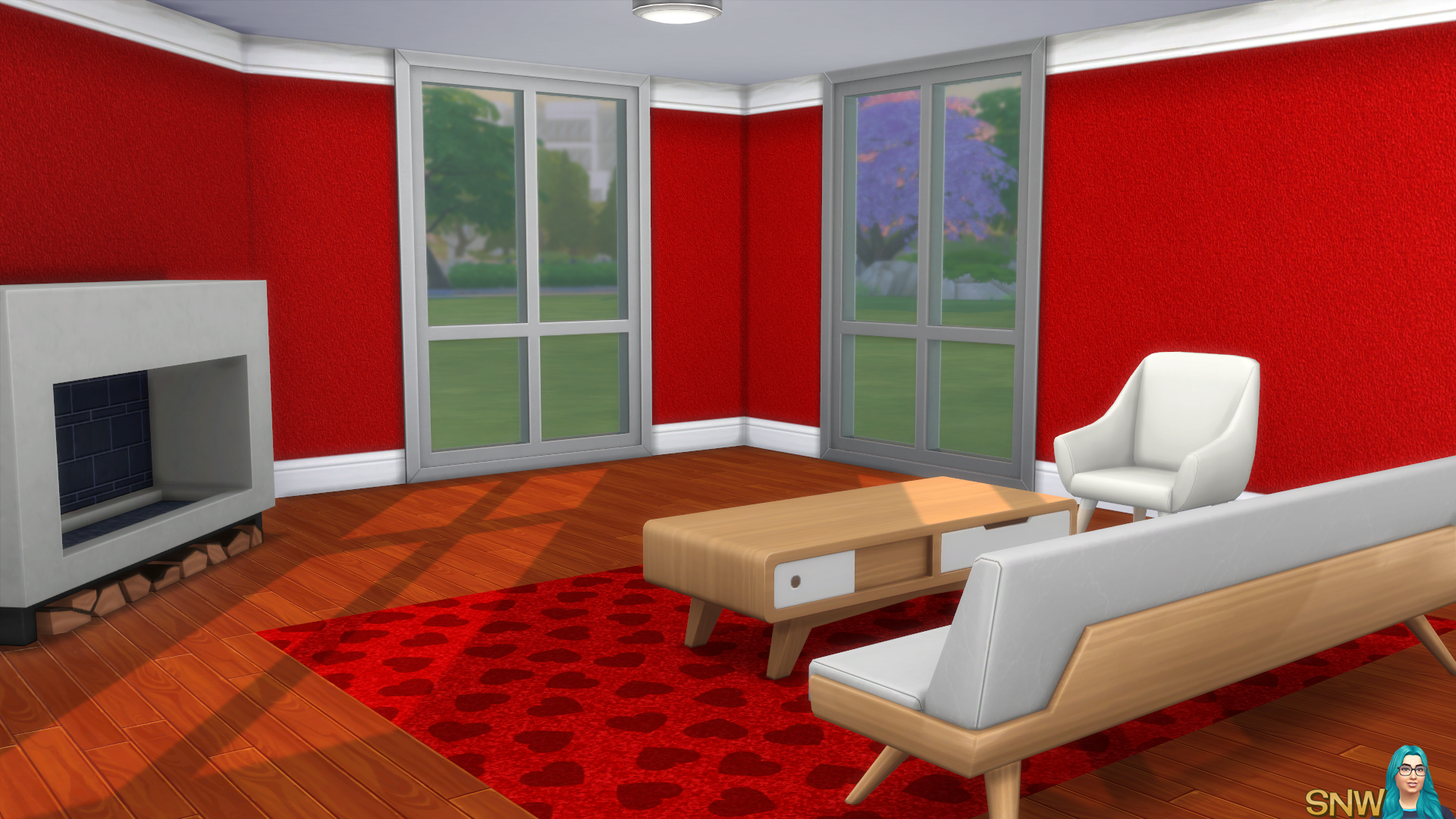 Mod The Sims - White Rainbow Louis Vuitton Wallpaper with Crown and Kick  Molding