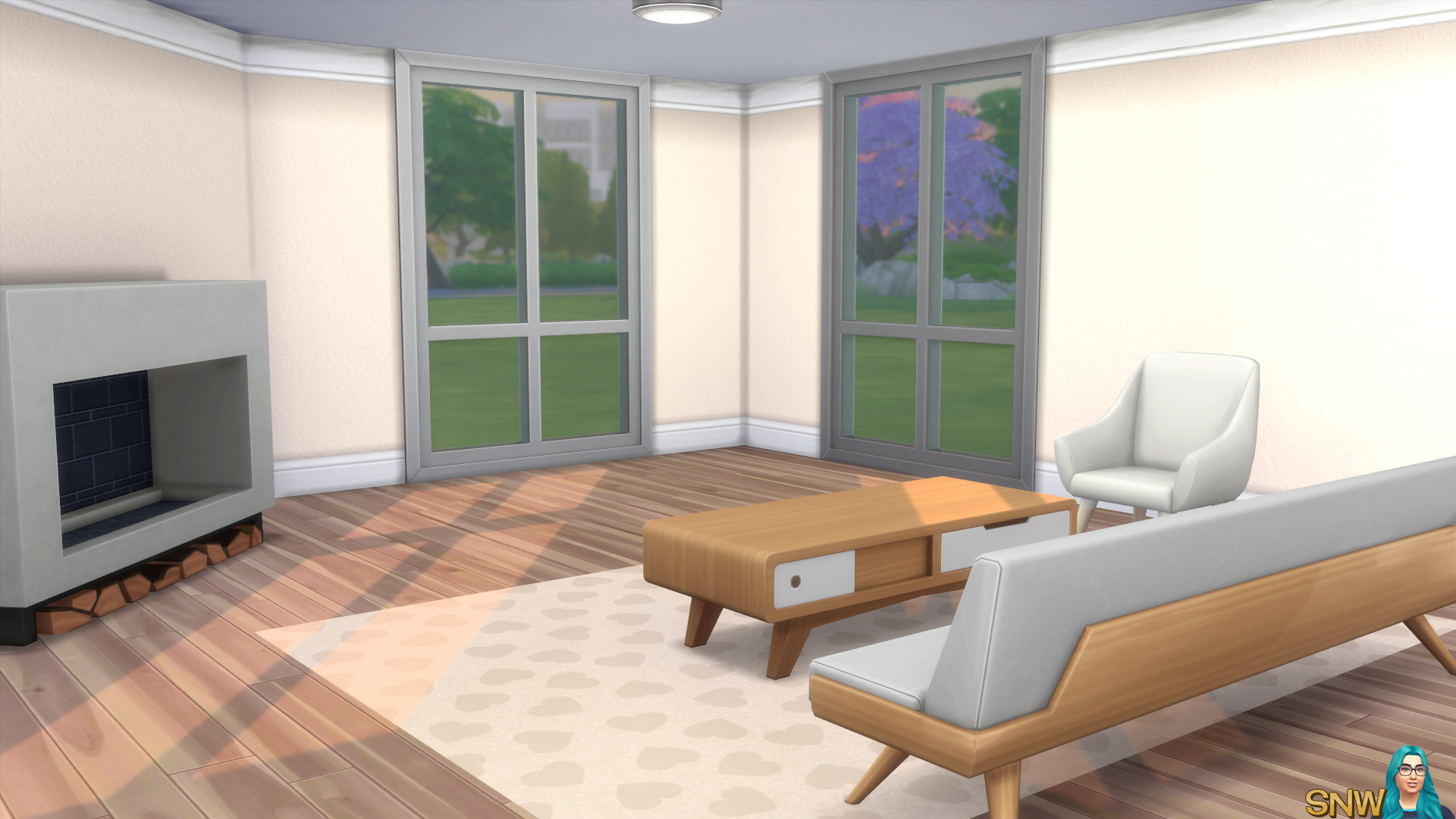 Mod The Sims - White Rainbow Louis Vuitton Wallpaper with Crown and Kick  Molding