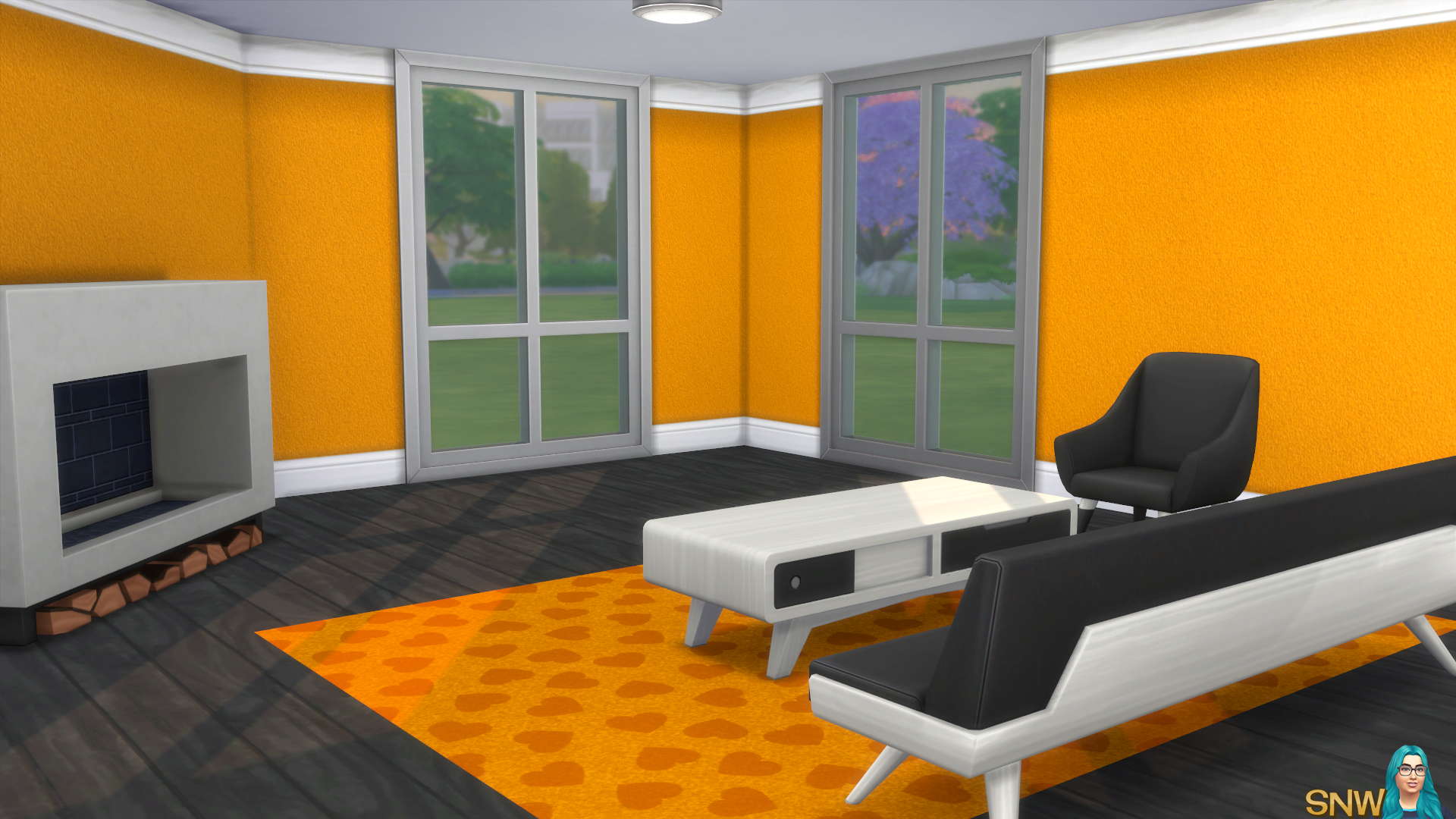 Mod The Sims - White Rainbow Louis Vuitton Wallpaper with Crown and Kick  Molding