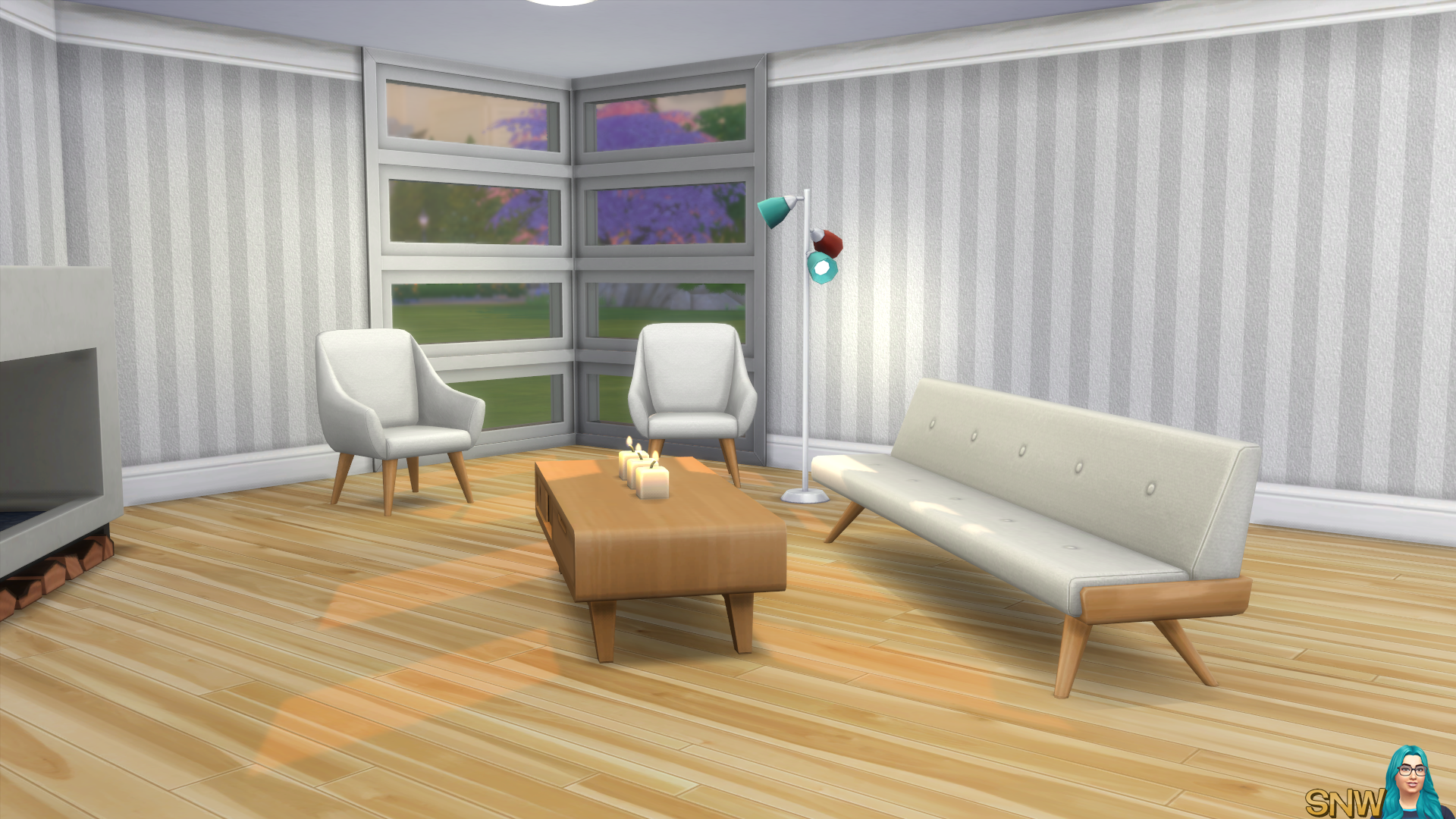 Mod The Sims - White Rainbow Louis Vuitton Wallpaper with Crown