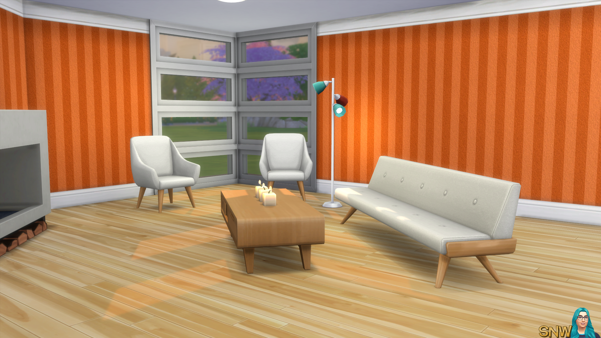 Mod The Sims - White Rainbow Louis Vuitton Wallpaper with Crown and Kick  Molding