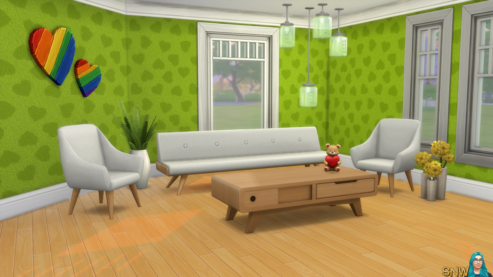 Mod The Sims - Louis Vuitton Wallpaper with Crown and Kick Molding