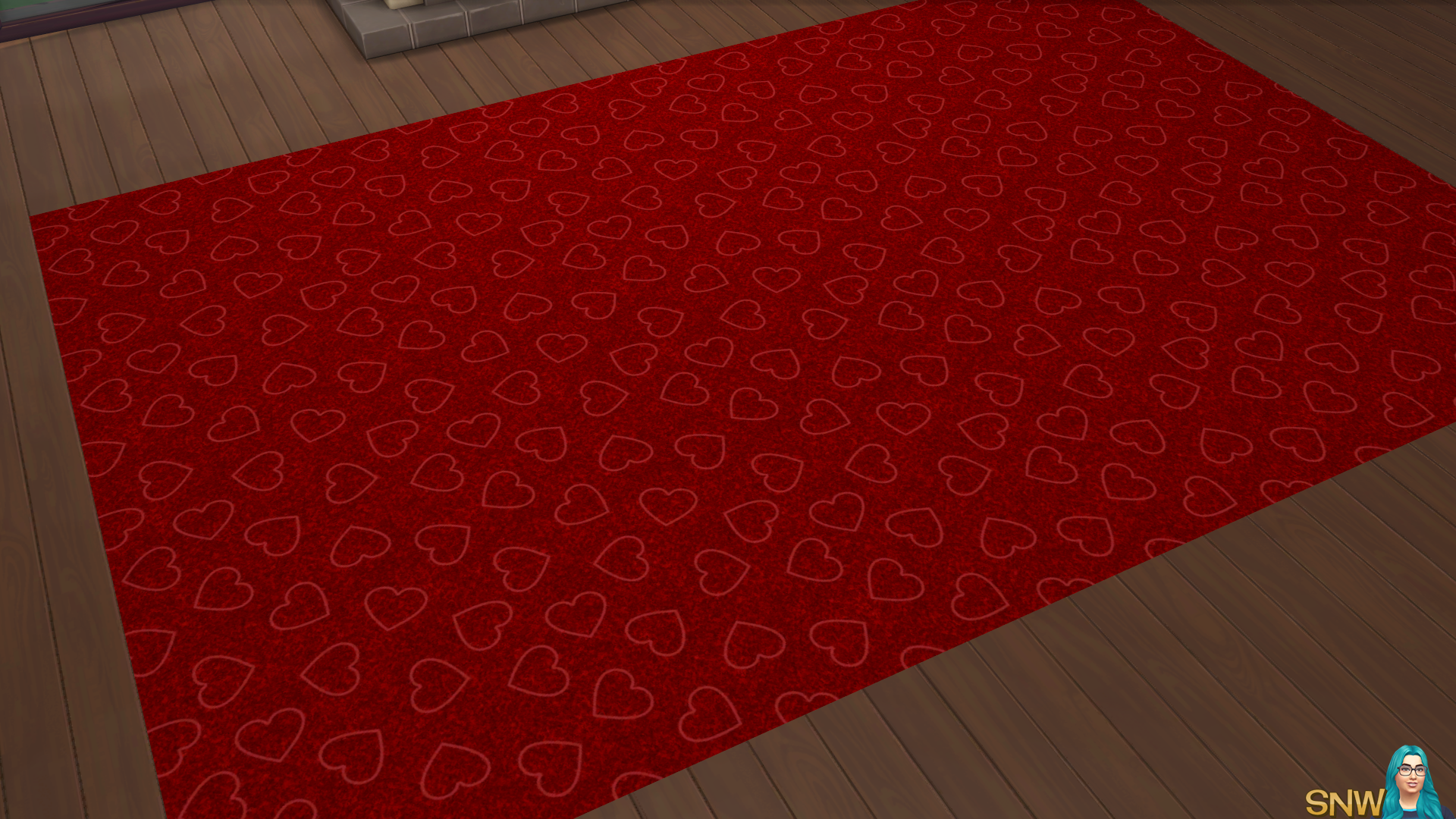 Valentine&#039;s Day 2018 / Love Carpets #7 (Hearts - Outline - Small - Light)