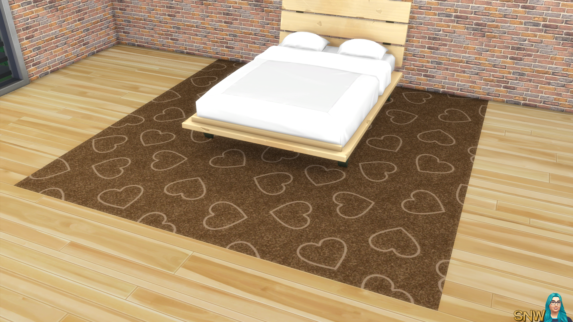 Valentine&#039;s Day 2018 / Love Carpets #3 (Hearts - Outline - Large - Light)