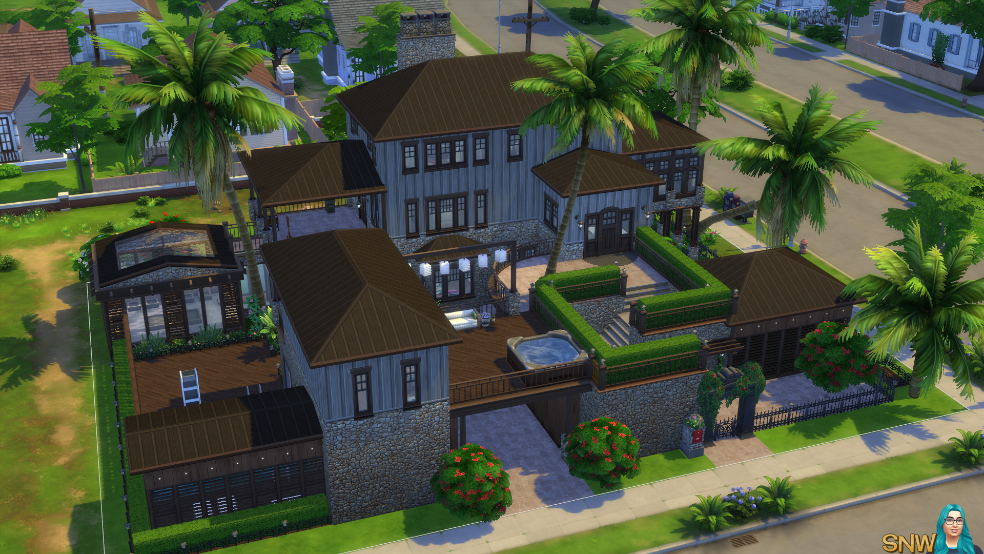 Fun &amp; Quirky house in The Sims 4