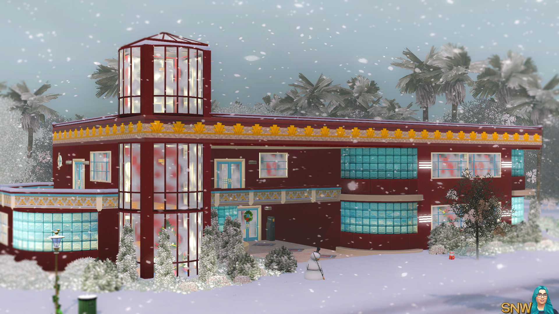 Christmas Art Deco House