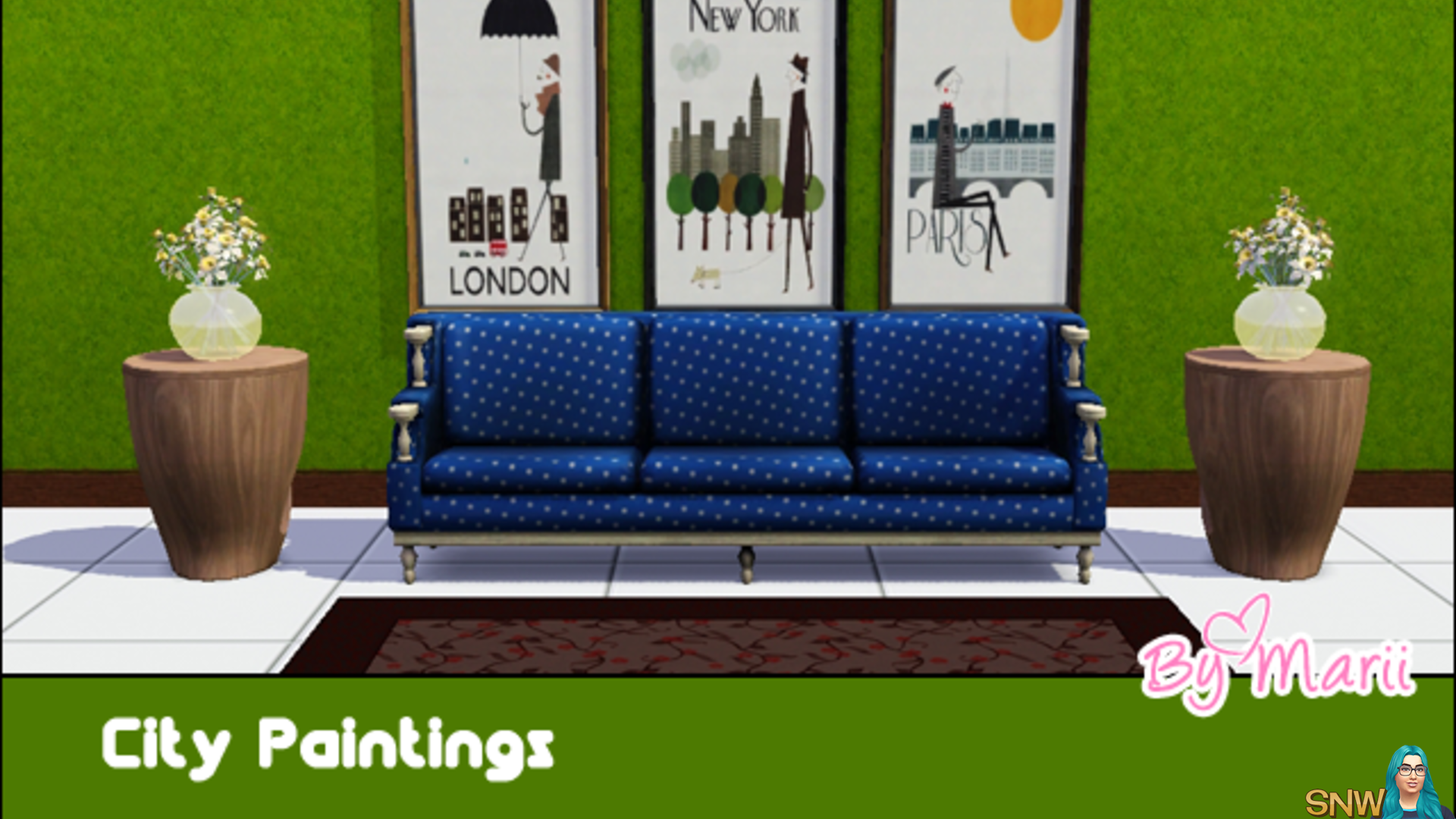 Sims 3: City Paintings set 