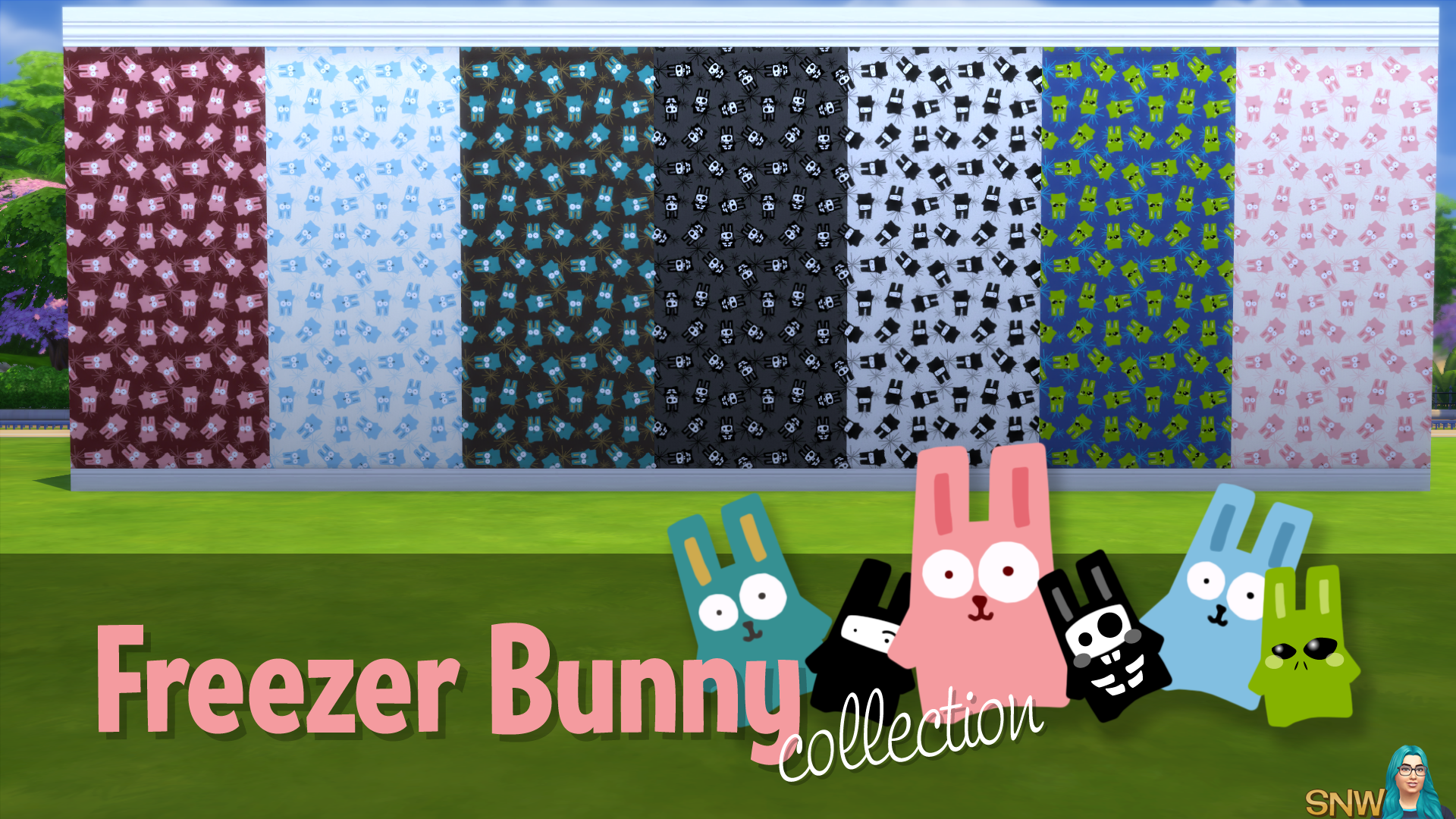 Freezer Bunny Collection: Big Bunnies/Starburst Wallpapers