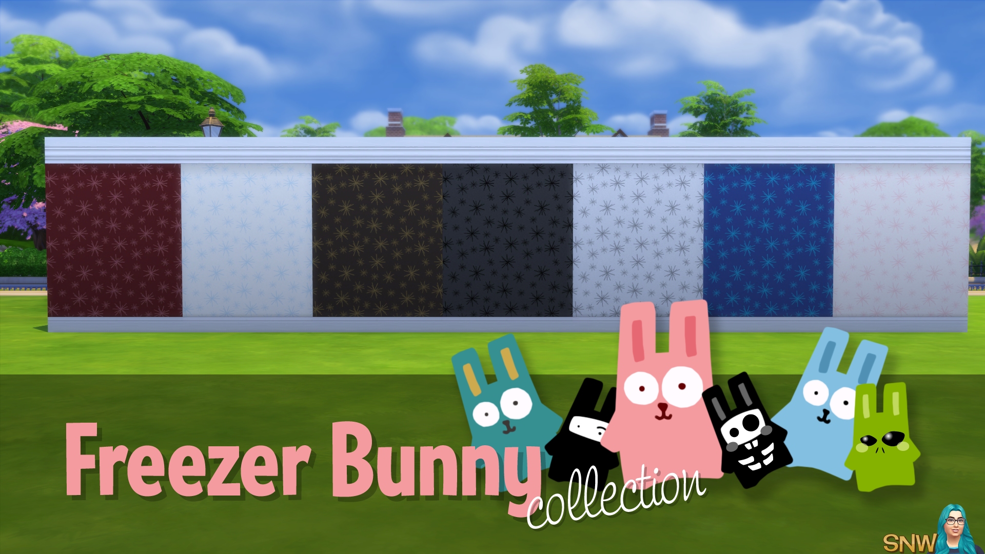 Freezer Bunny Collection: Starburst Wallpapers