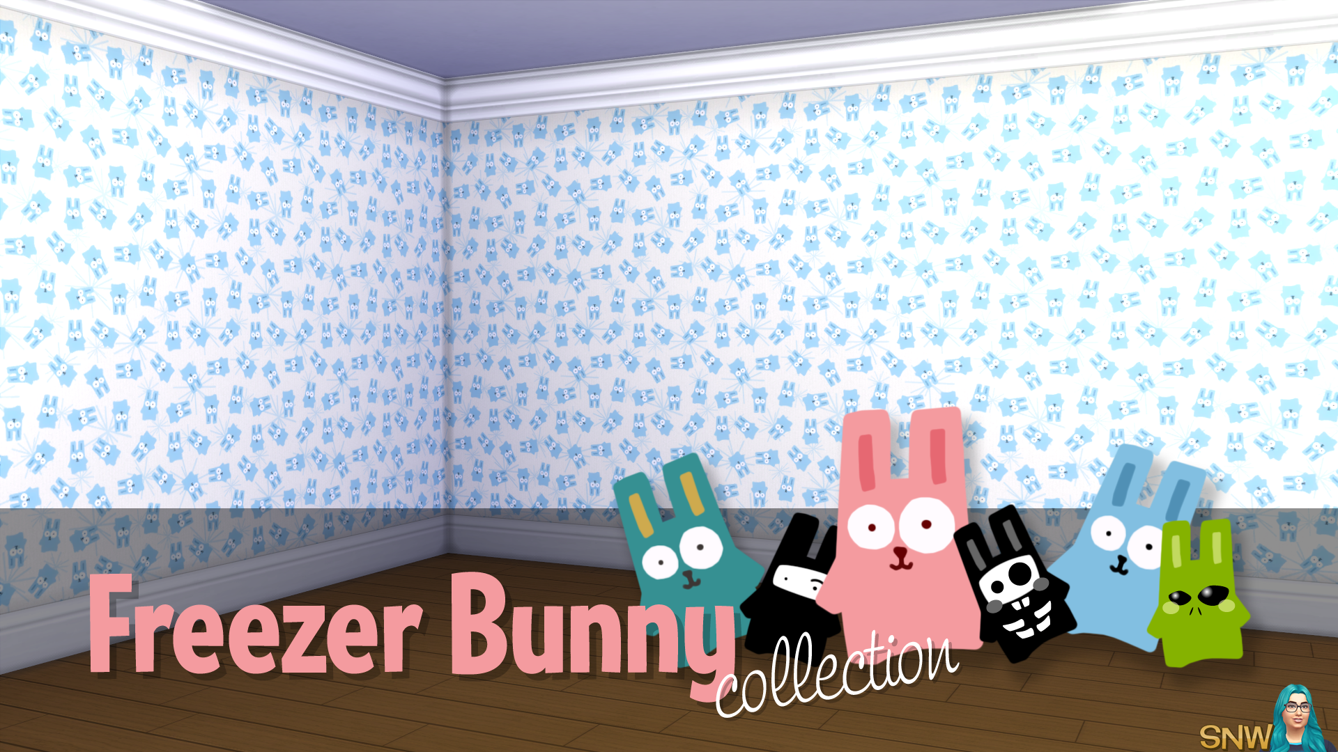 Freezer Bunny Collection: Small Bunnies/Starburst Wallpapers