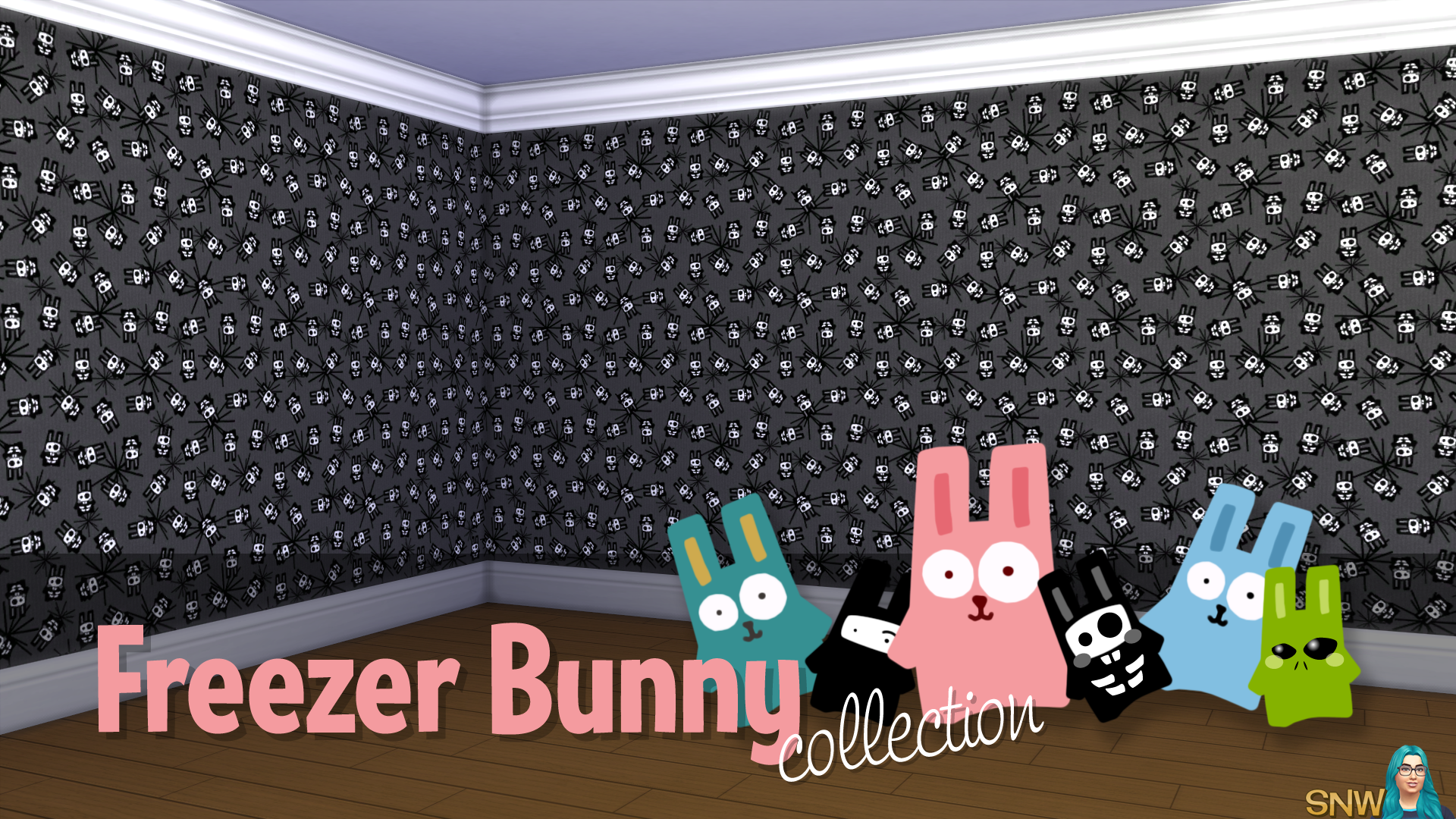 Freezer Bunny Collection: Small Bunnies/Starburst Wallpapers