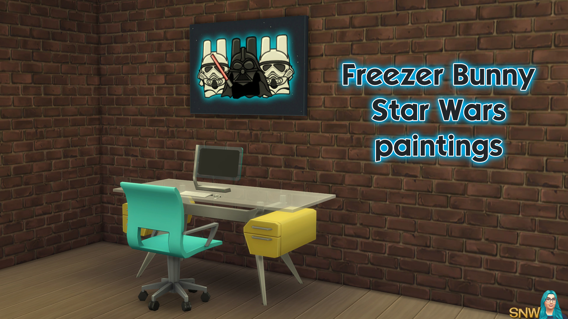 Freezer Bunny Star Wars paintings