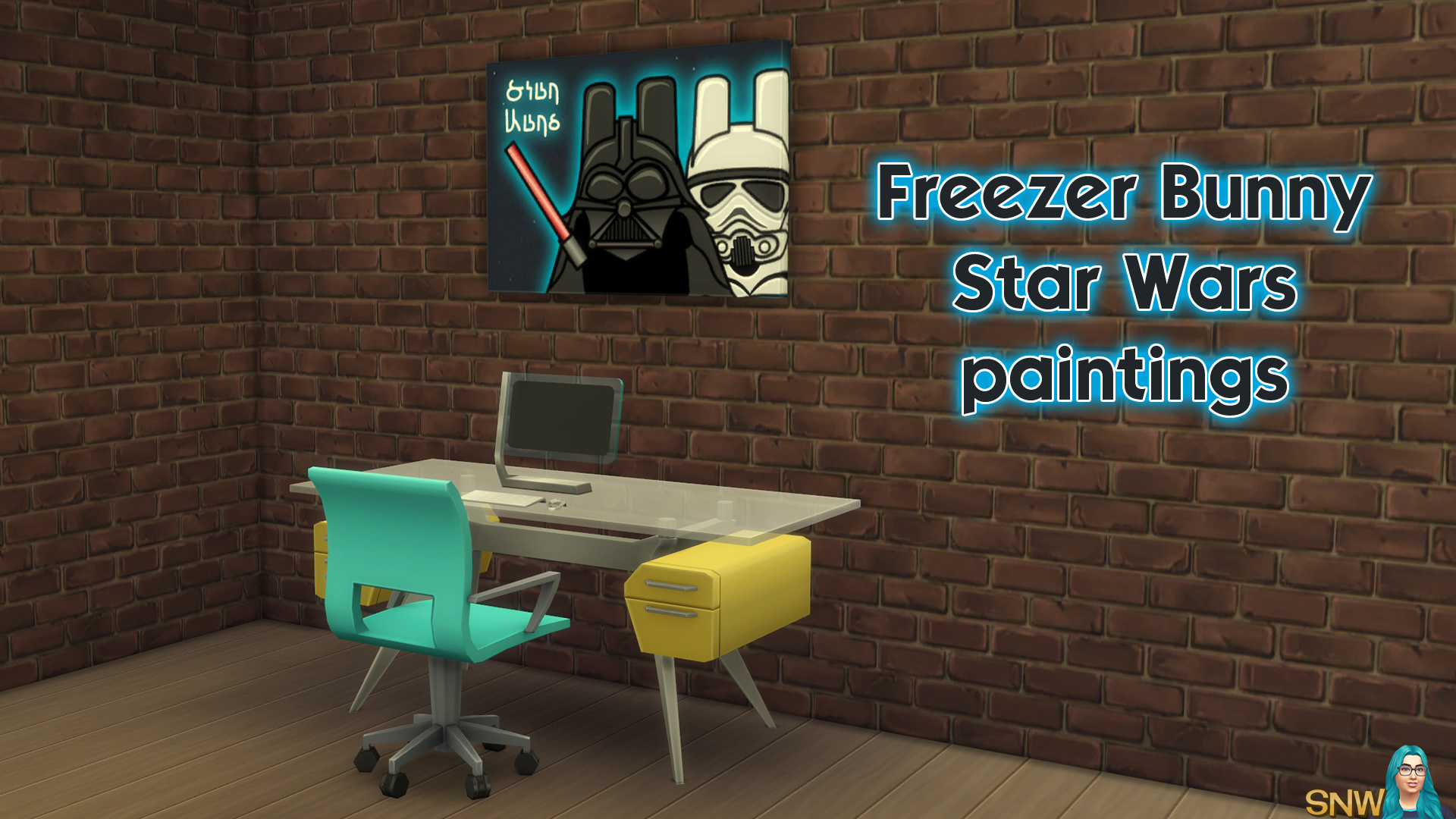 Freezer Bunny Star Wars paintings