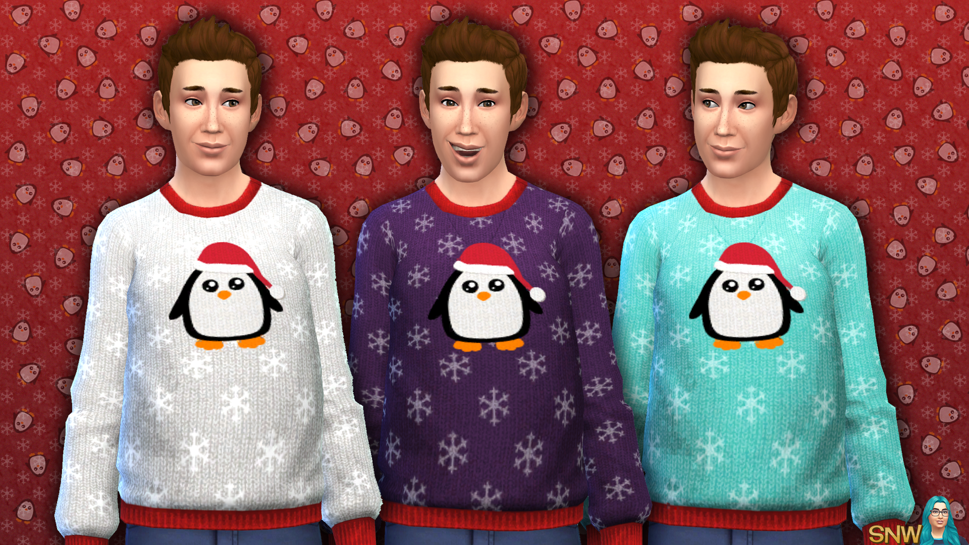 Men&#039;s Christmas Penguin Sweater