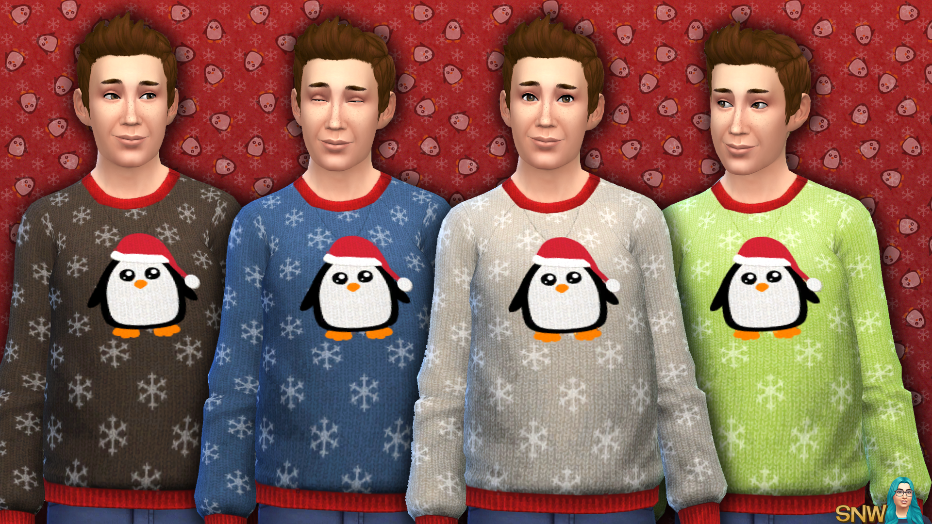 Men&#039;s Christmas Penguin Sweater