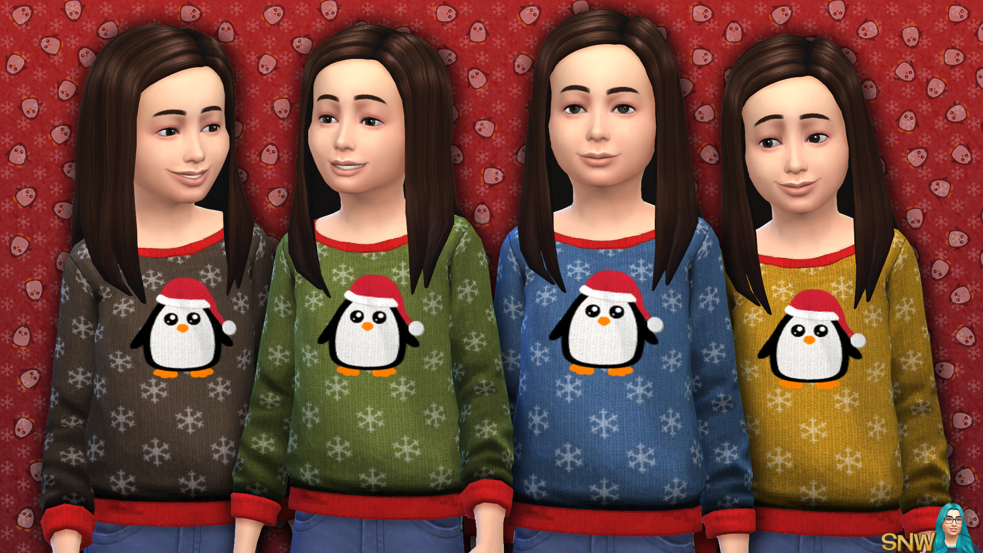 Children&#039;s Penguin Christmas Sweater