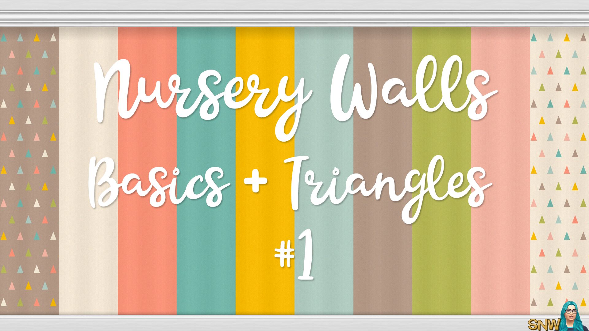 Nursery Walls Set 1 Basics Triangles Snw Simsnetwork Com