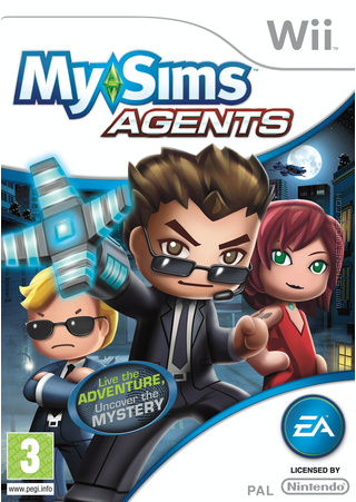 MySims Agents Wii box art packshot
