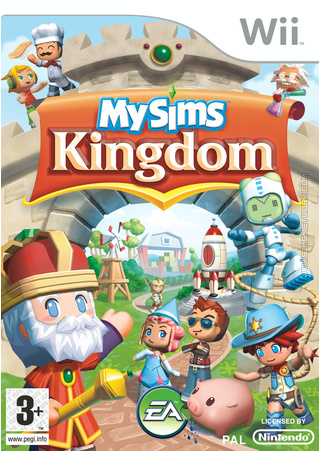 MySims Kingdom Wii box art packshot