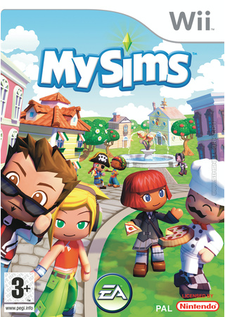 MySims Wii box art packshot
