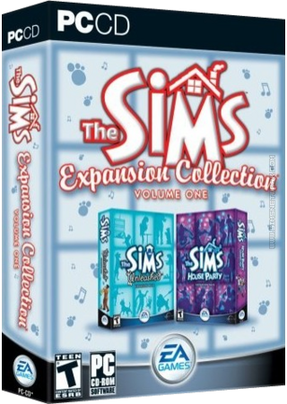 The Sims: Expansion Collection, volume one box art packshot