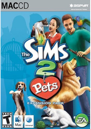 The Sims 2: Pets for Mac box art packshot