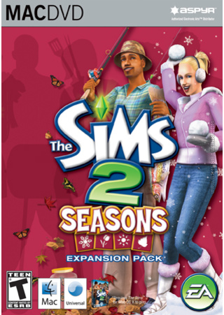 The Sims 2: Seasons for Mac box art packshot