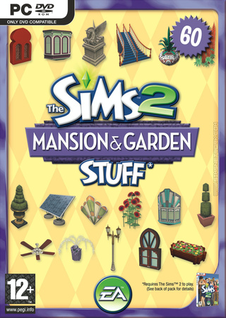 The Sims 2: Mansion &amp; Garden Stuff box art packshot