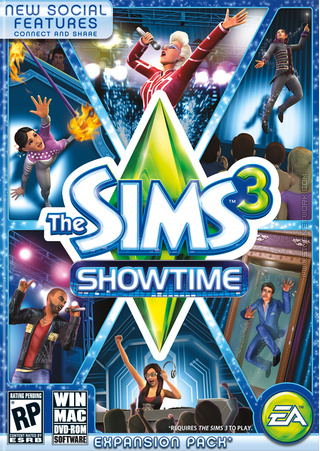 The Sims 3: Showtime box art packshot