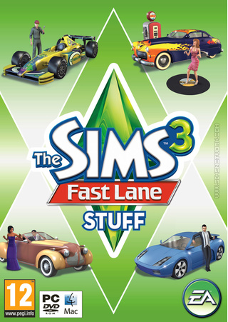 The Sims 3: Fast Lane Stuff box art packshot