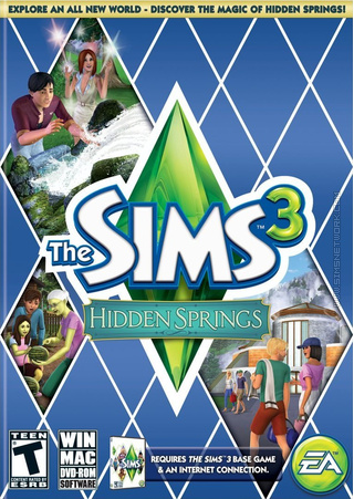 The Sims 3: Hidden Springs box art packshot