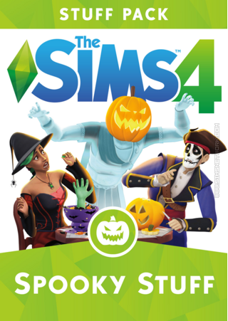 The Sims 4: Spooky Stuff old packshot cover box art