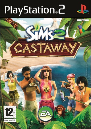 The Sims 2 Castaway on PS2 Box Art Packshot