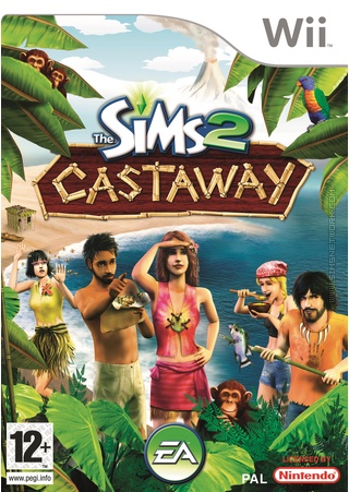 The Sims 2 Castaway on Wii Box Art Packshot