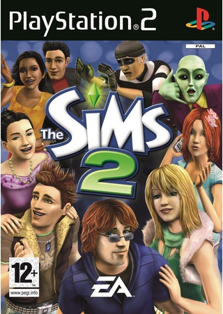 The Sims 2 on Playstation 2 PS2 Packshot Box Art