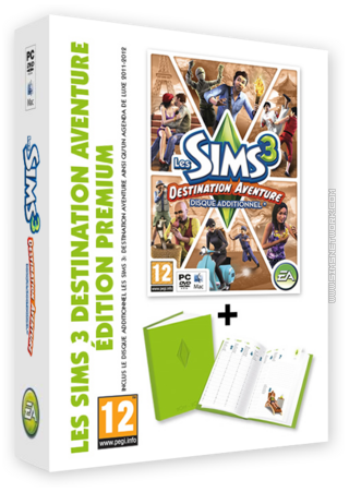 Les Sims 3: Destination Aventure + Agenda Deluxe (Edition Premium) packshot box art