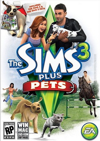 The Sims 3 Plus Pets packshot box art