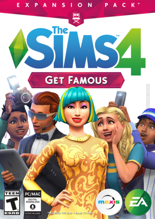 The Sims 4: Get Famous old packshot cover box art