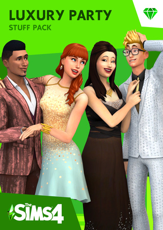 The Sims 4: Luxury Party Stuff packshot cover box art